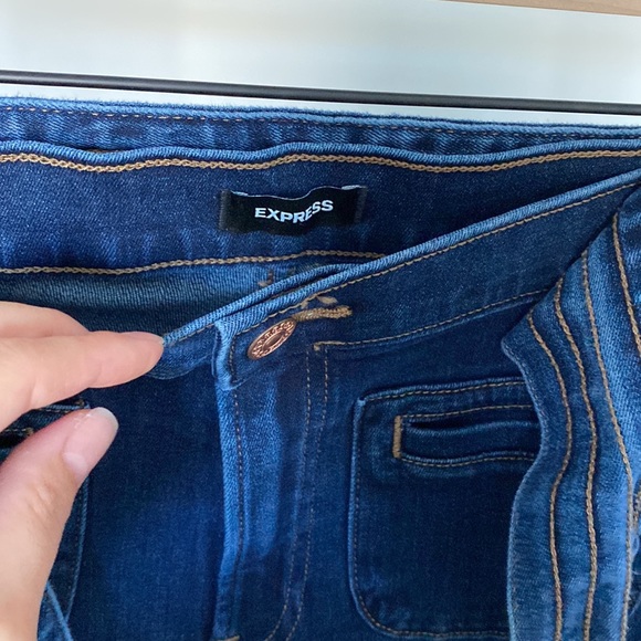 Express flat front pocket flare jeans - Picture 3 of 6